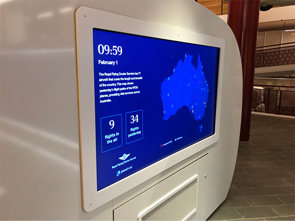Royal Flying Doctor Service Flight Tracker at the Australian Stockman's Hall of Fame
