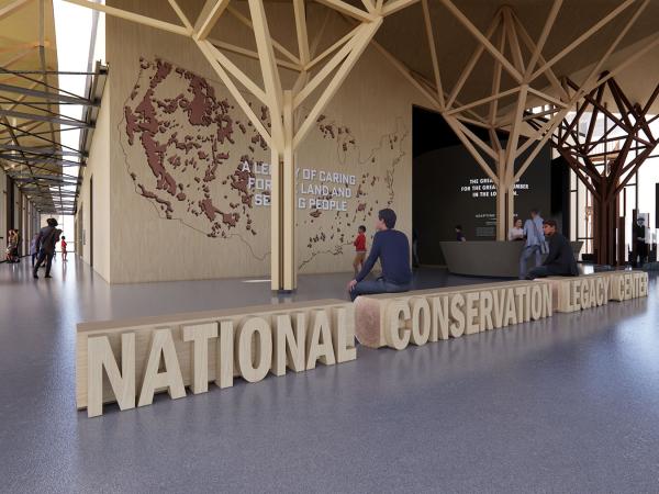 Concept design for the National Conservation Legacy Center.
