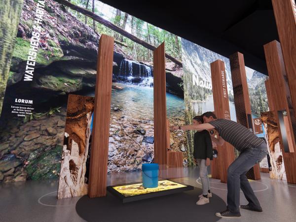Concept design for the National Conservation Legacy Center.