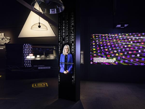 Inside the new DECODED exhibition at the National Museum of Australia.