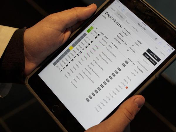 The administration interface behind 'the queuer' at Mona 