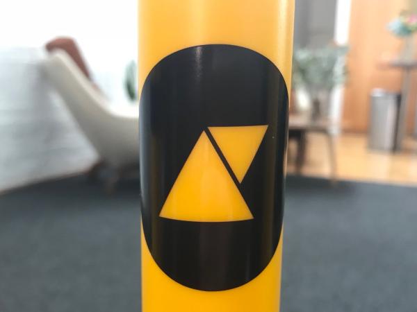 Photo of Art Processors sticker stuck to wicket