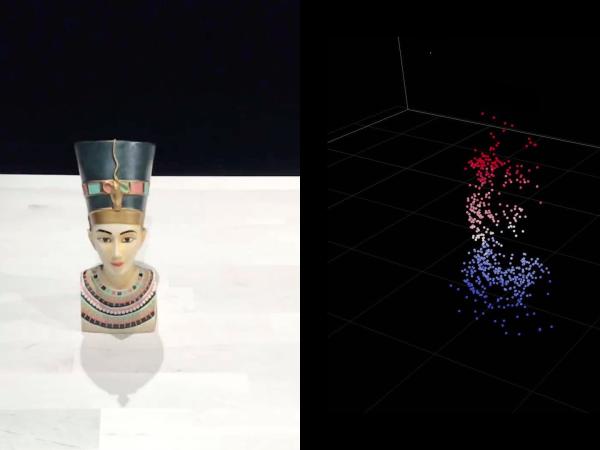 Point cloud map of object