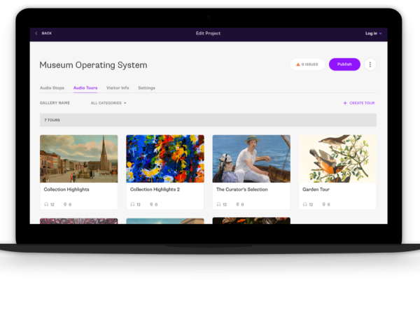 Screenshot of Museum Operating System on 16" Macbook Pro