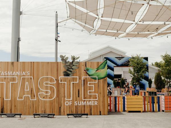 The entry to the Taste of Summer festival.