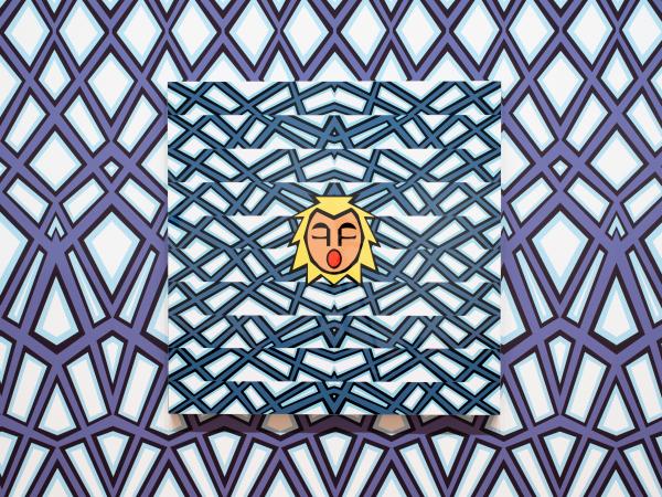 Detail of Josh Muir's CONNECTION installation in his solo exhibition at Bendigo Art Gallery, What's on your mind