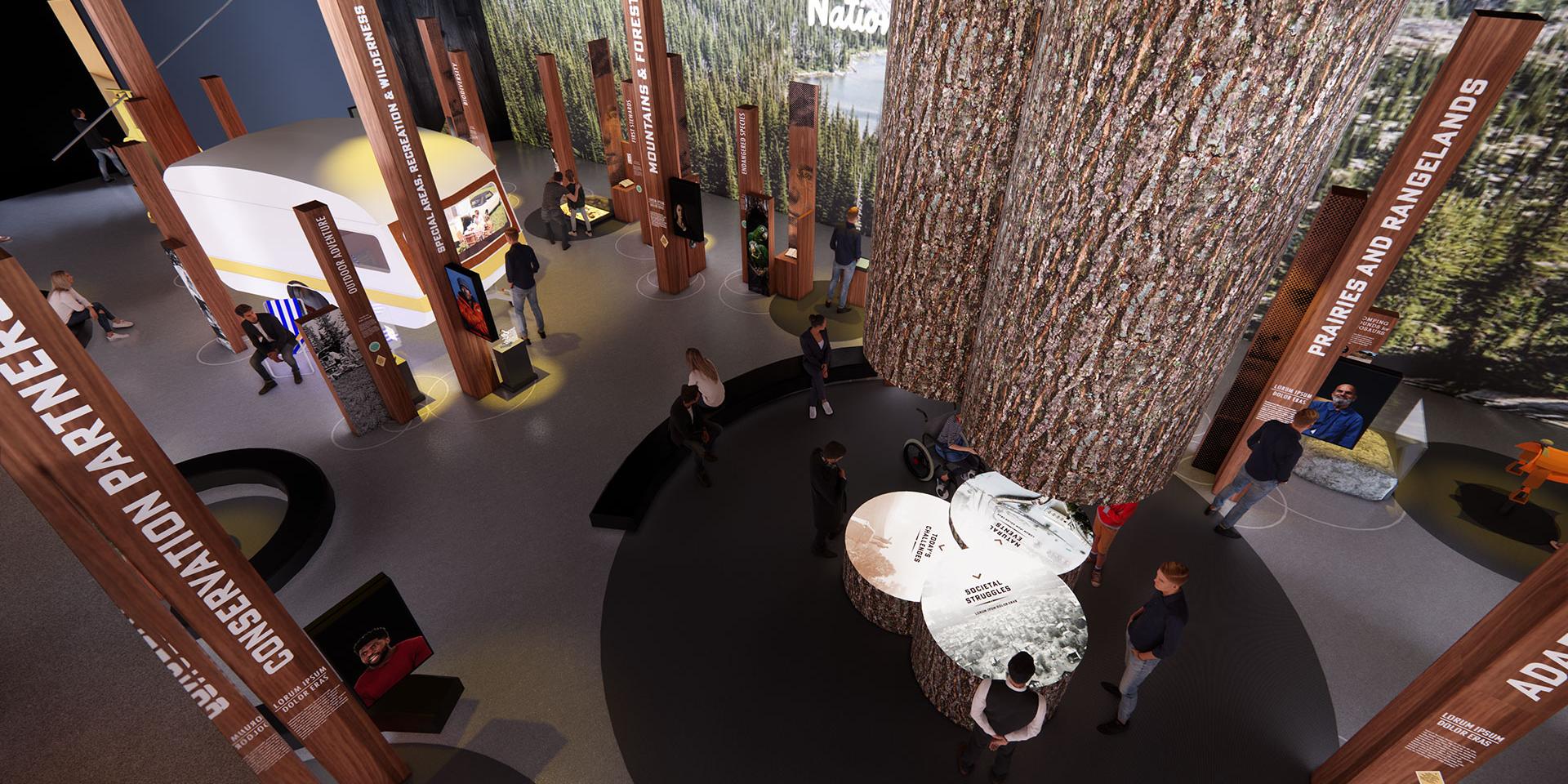 Concept design for the National Conservation Legacy Center.