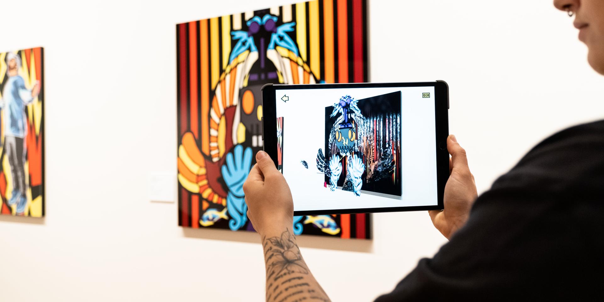Augmented Reality for Josh Muir Exhibition at Bendigo Art Gallery