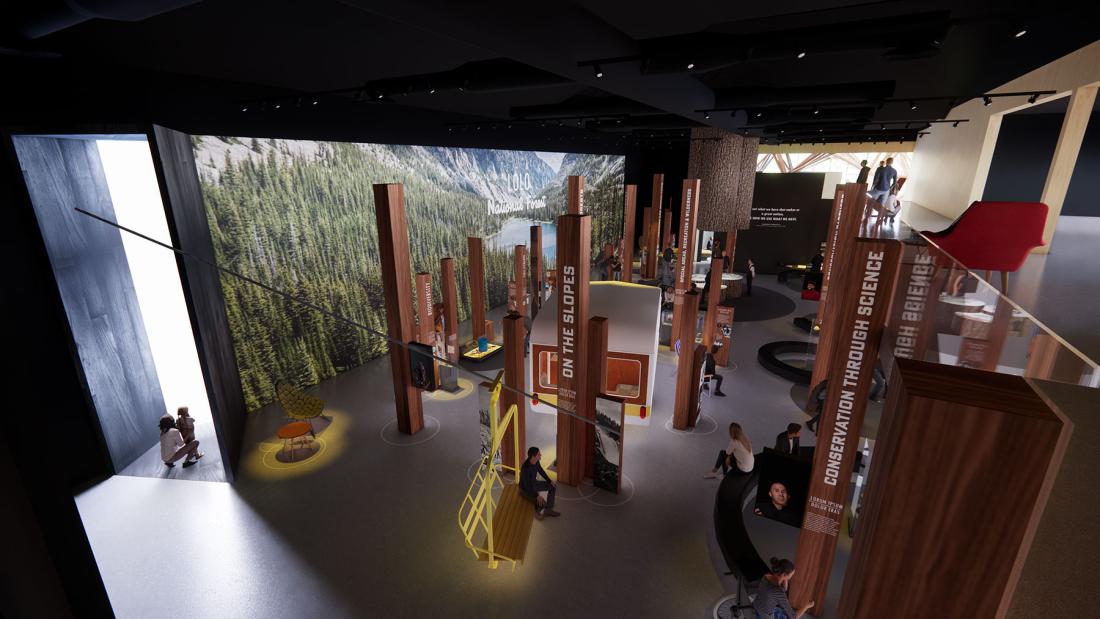 Concept design for the National Conservation Legacy Center.