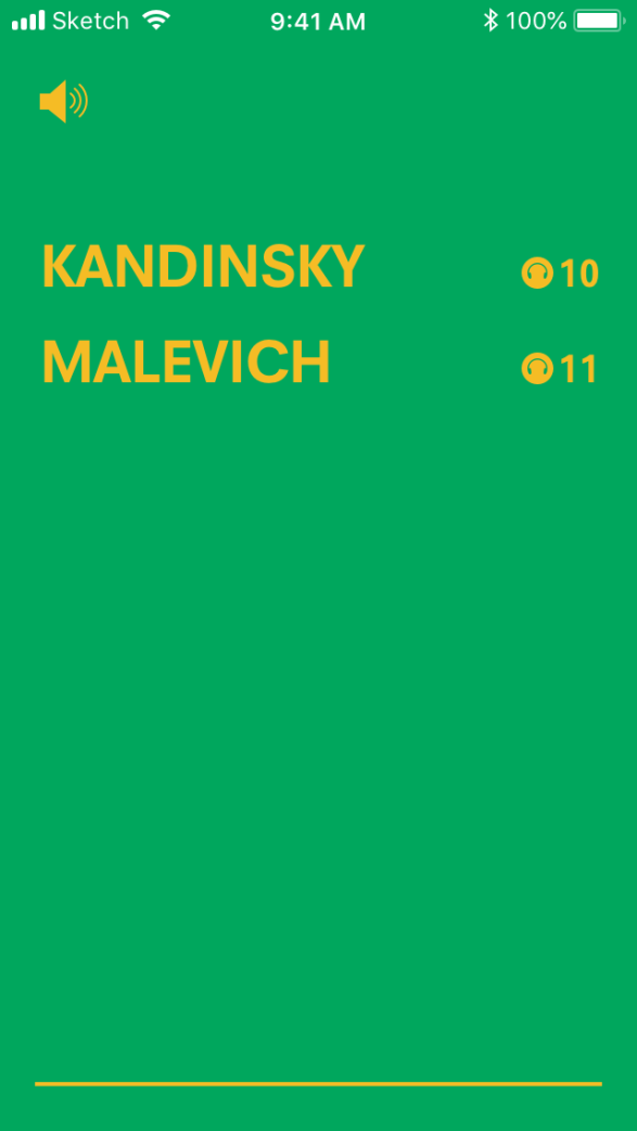 Screenshot of Masters of  Modern Hermitage app