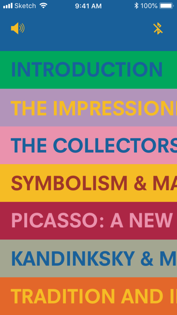 Screenshot of Masters of  Modern Hermitage app